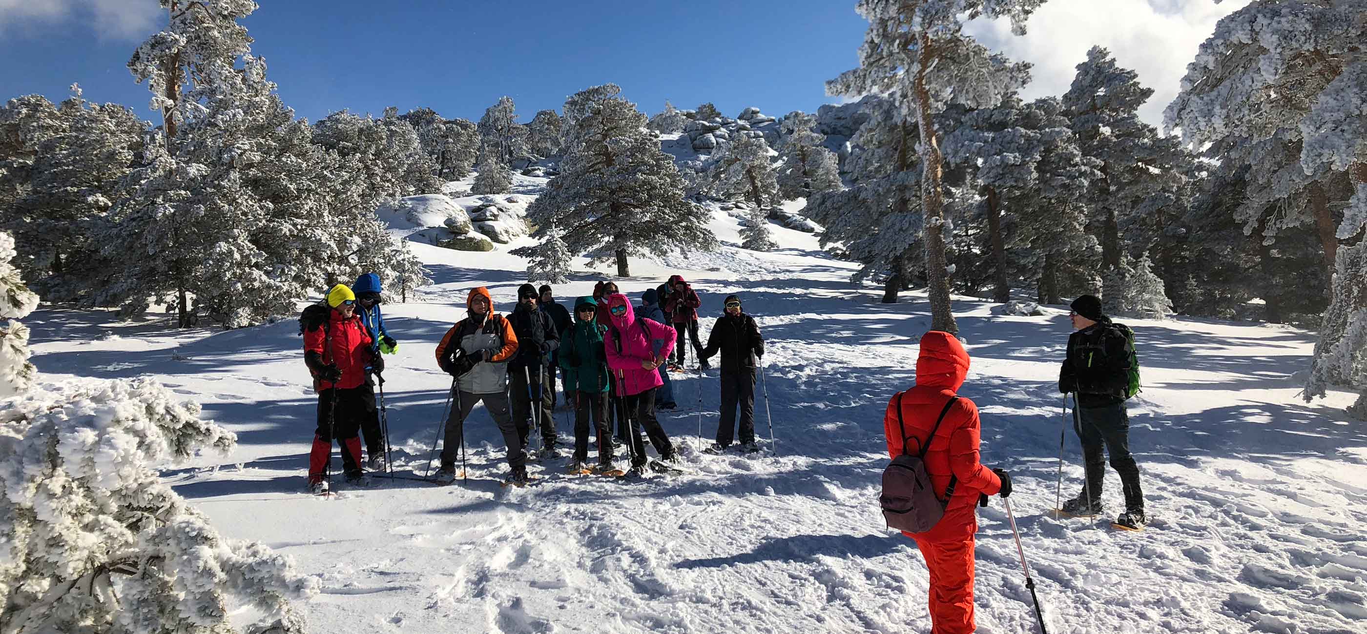 Rutas con raquetas de nieve en el Puerto de Navacerrada Madrid Sierra de Guadarrama
