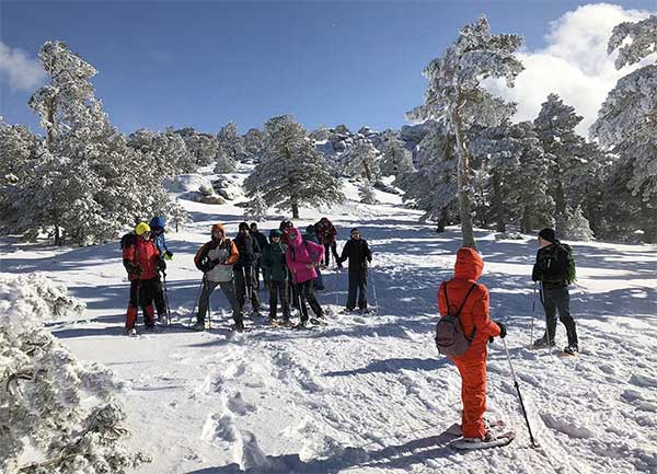 raquetas de nieve en madrid
